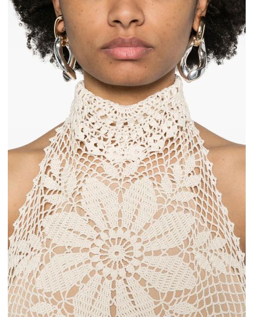 Magda Butrym レース クロシェトップ White