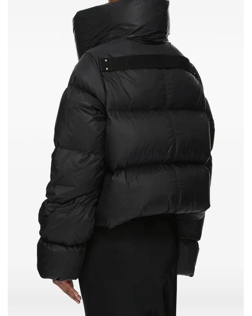 Funnel-Neck Down Jacket Rick Owens en coloris Black