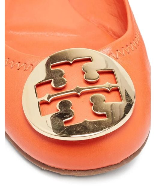 Tory Burch ロゴ フラットシューズ Red