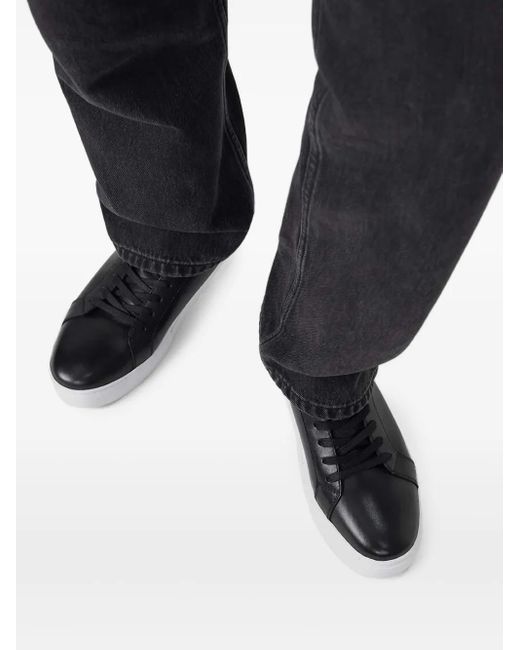 Vagabond Black Leather Sneakers for men