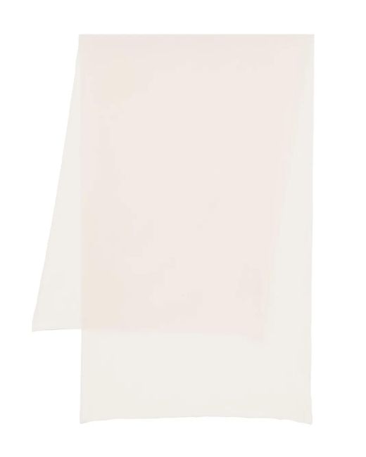 D.exterior シルクジョーゼット スカーフ White