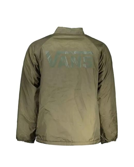 Vans Green Reversible Logo-Print Jacket for men