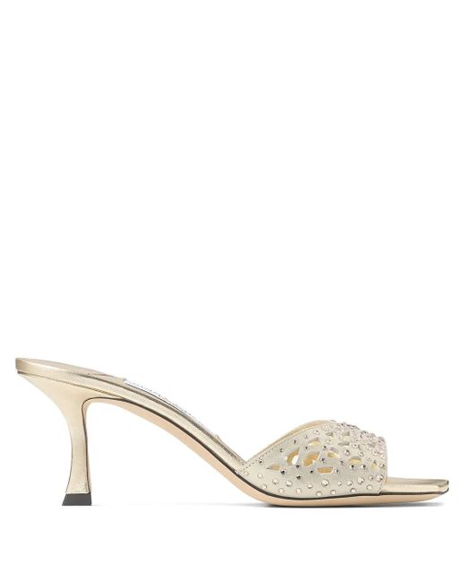 Mules Skye 70Mm di Jimmy Choo in Natural