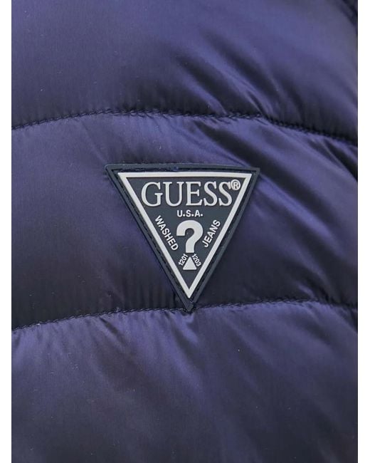 Guess Blue Quilted Jacket for men