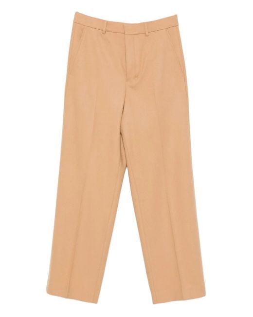 メンズ AMI Wool Trousers Natural