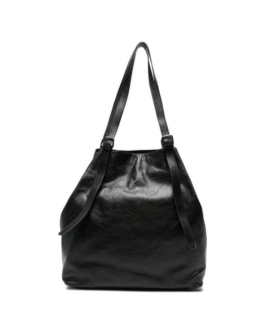 AUTENTICA 504 Black Buckle Strap Backpack