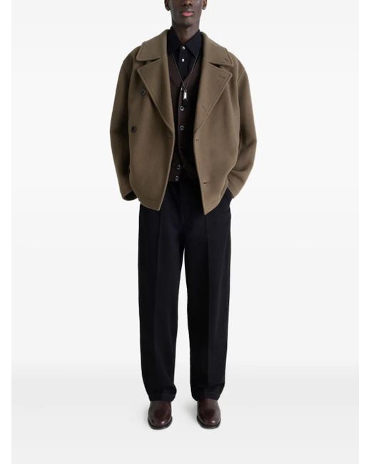 Lemaire Green Double-Breasted Jacket for men