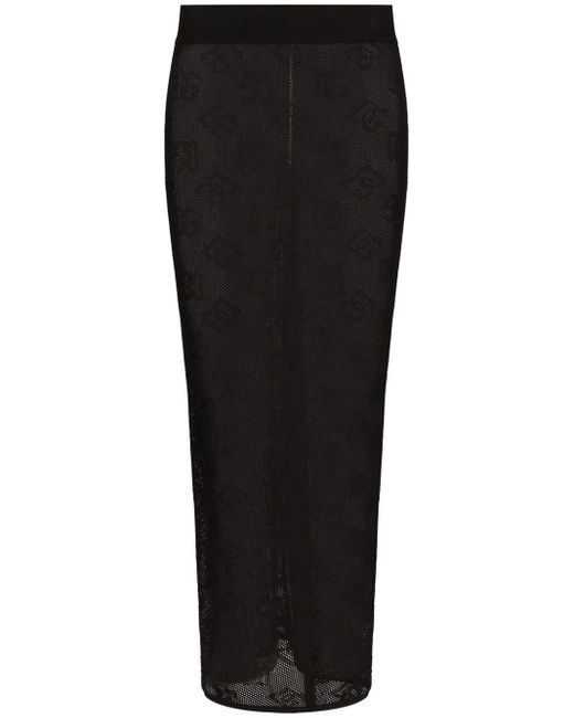 Dolce & Gabbana Dgジャカード スカート Black