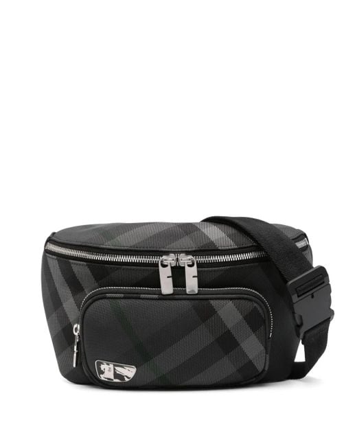 Burberry Grid Heuptas in het Black voor heren