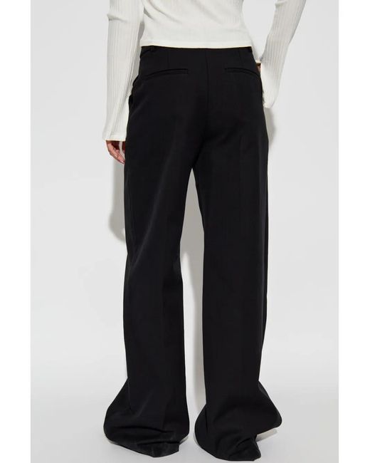 IRO Blue Wide-Leg Cotton Trousers