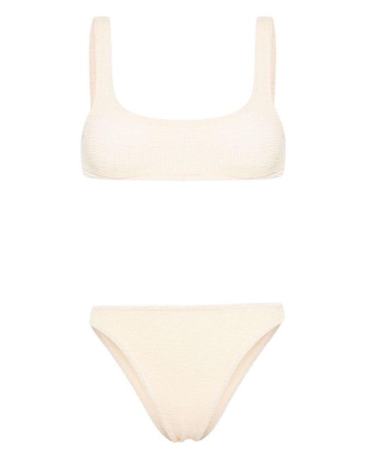 Bikini con efecto arrugado Mc2 Saint Barth de color White