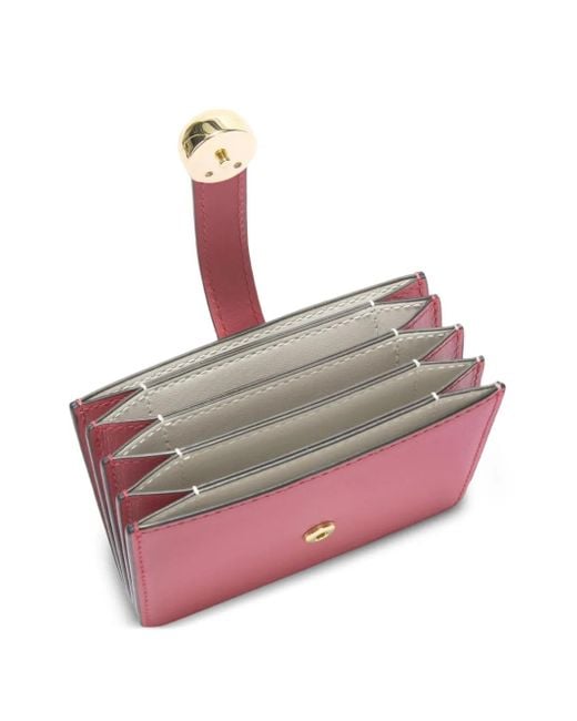 Furla Pink Leather Strap Cardholder