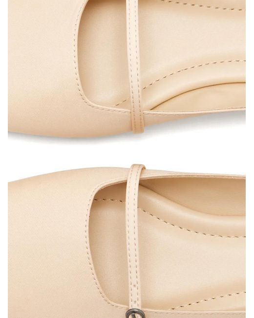 St. Agni White Pilé Buckle-Strap Mules