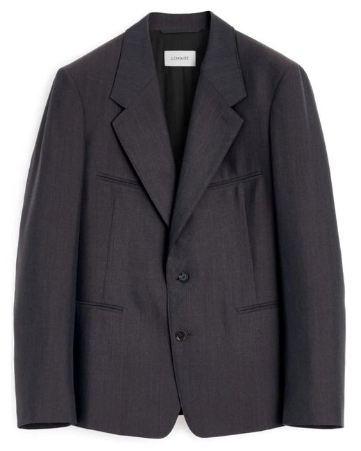 Lemaire Meliertes Sakko Aus Twill in Black für Herren