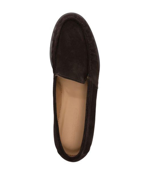 Scarosso Brown Alain Suede Loafers for men