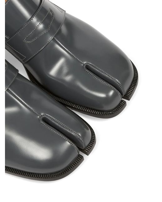 Maison Margiela Gray Tabi Slip-On Loafers for men