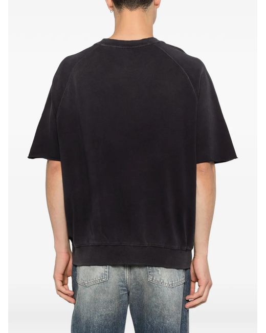Deus Ex Machina Black Print-Detail Round-Neck T-Shirt for men