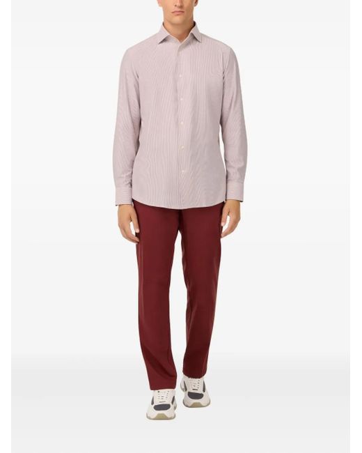 Boggi Pink Striped Shirt for men