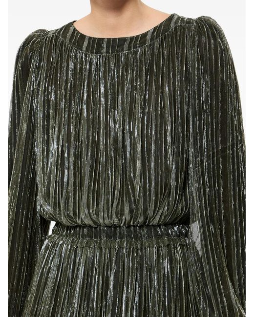 Isabel Marant Green Shalyna Pleated Dress