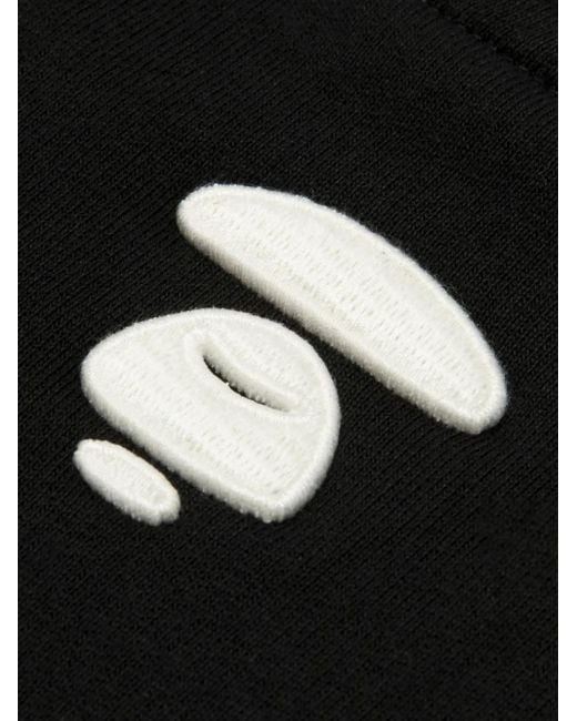 Aape By A Bathing Ape Black Athletic-Logo Sweatshirt for men
