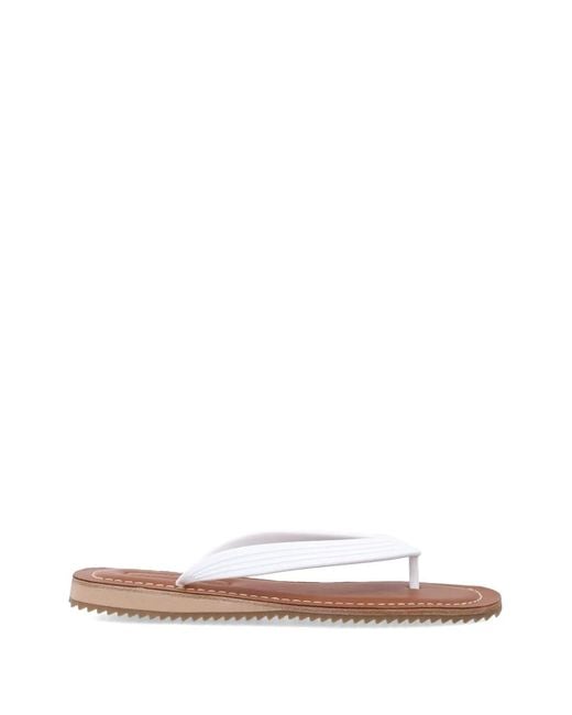 Miu Miu White Thong Sandals