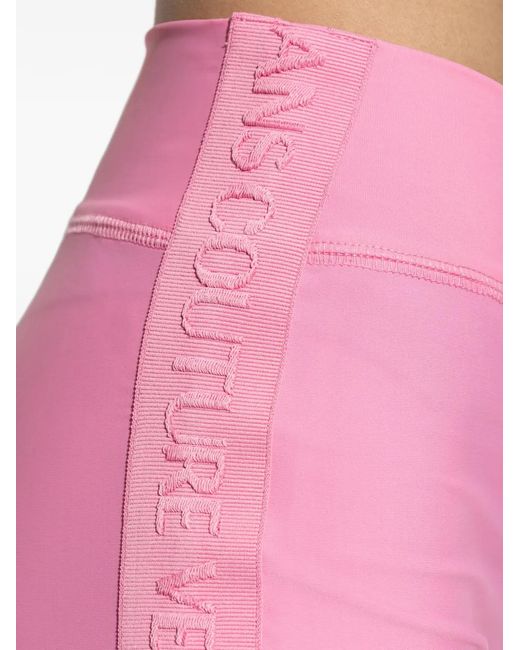Versace Jeans Couture Pink Legging À Logo