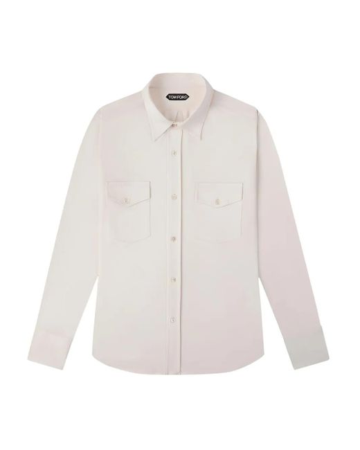 Tom Ford Button-Down Overhemd in het White voor heren