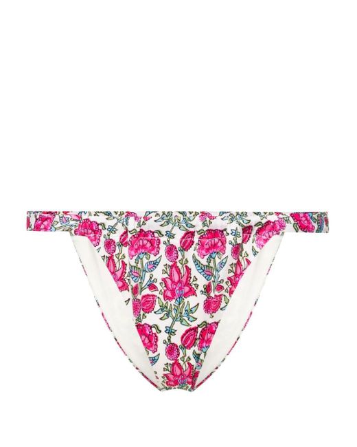 Bragas de bikini con estampado floral Mc2 Saint Barth de color White