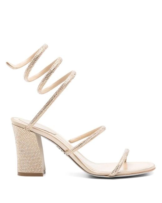 Sandali Cleo 80Mm di Rene Caovilla in White