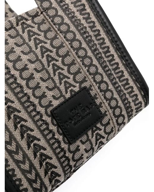 Tote The Mini En Jacquard Con Monograma Marc Jacobs de color Black