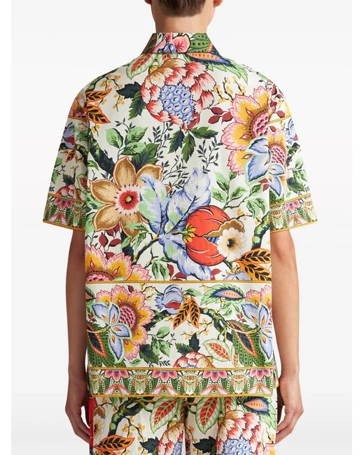 Camicia A Fiori di Etro in White