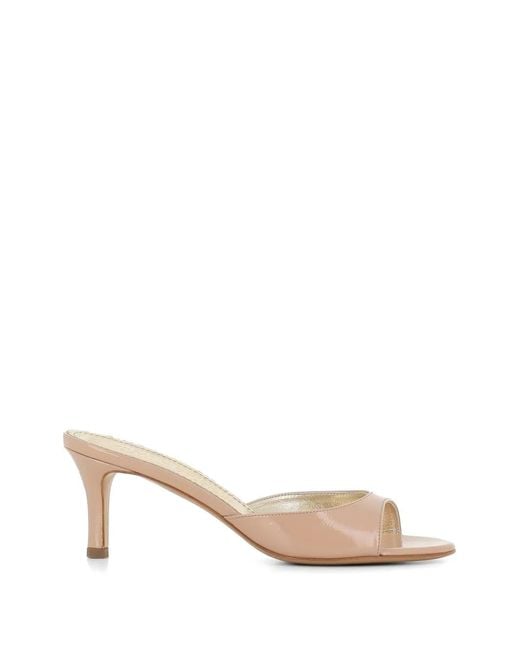 Antonio Barbato Maestri Veneziani Natural Patent-Finish Sandals