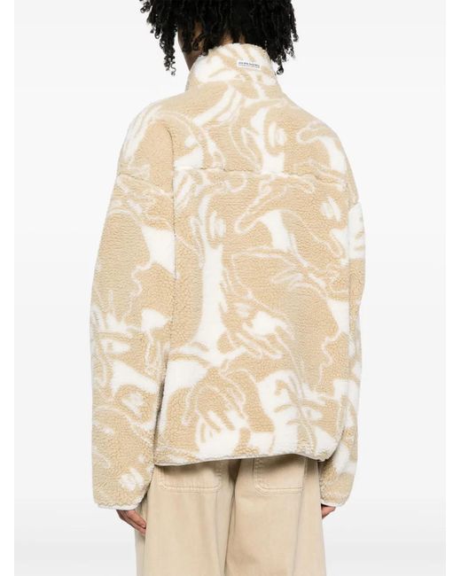 Aape By A Bathing Ape Natural Camouflage-Print Fleece Jacket for men