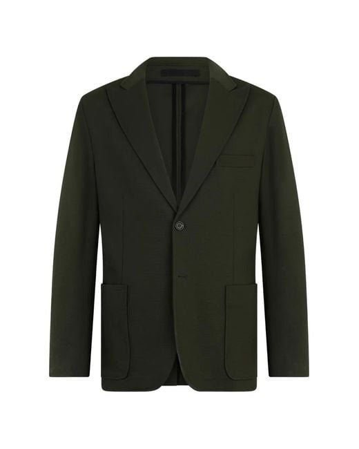 Paolo Pecora Green Single-Breasted Blazer for men