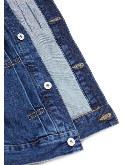 Carhartt Blue Belmar Logo-Patch Denim Jacket for men