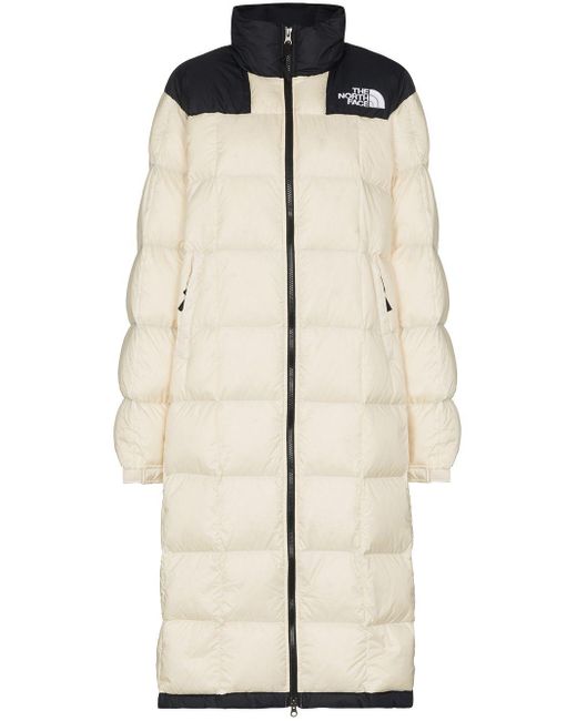 The North Face Synthetic Lhotse Long Puffer Coat in White - Lyst