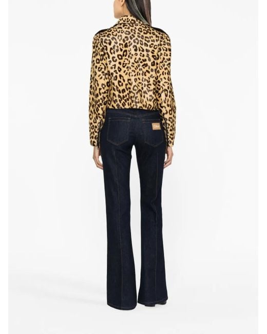 Ralph Lauren Black Bevelyn Leopard-Print Jacket