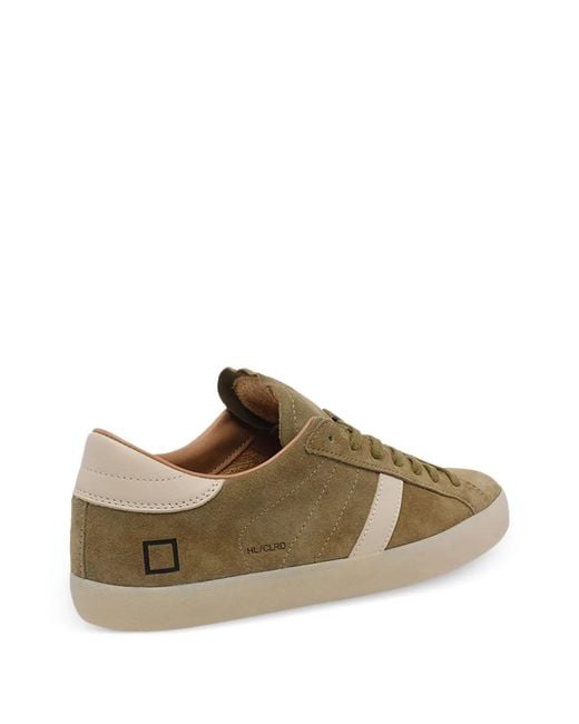 Date Brown Hill Low Round-Toe Suede Sneakers for men