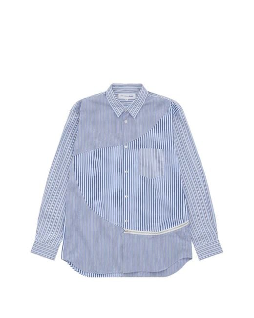 Comme des Garçons Blue Striped Shirt for men