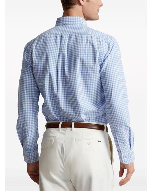 Chemise en coton à carreaux Polo Ralph Lauren pour homme en coloris Blue