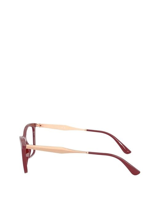Vogue Eyewear Red Cat-Eye-Frame Glasses
