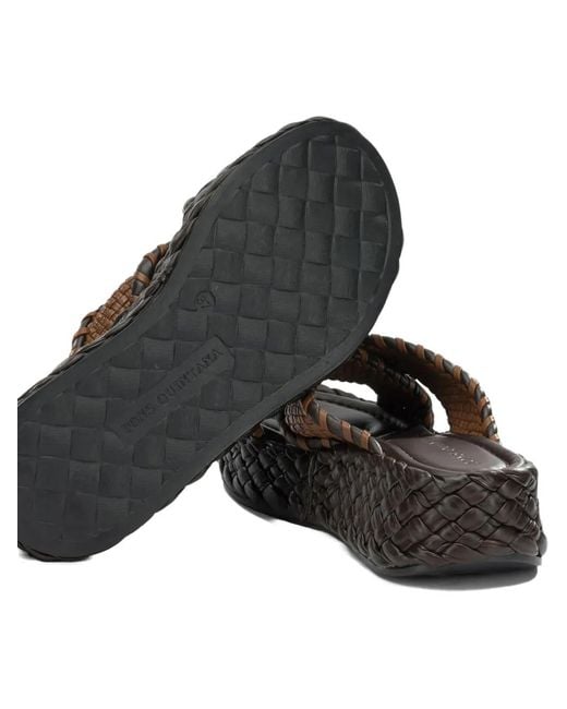 Toni Pons Brown Claquettes À Brides Croisées Tressées