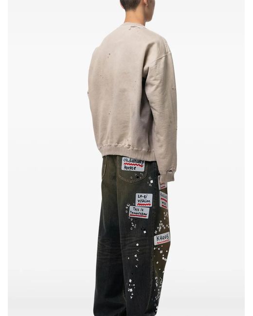 Maison Mihara Yasuhiro Natural Sun-Faded Sweatshirt for men