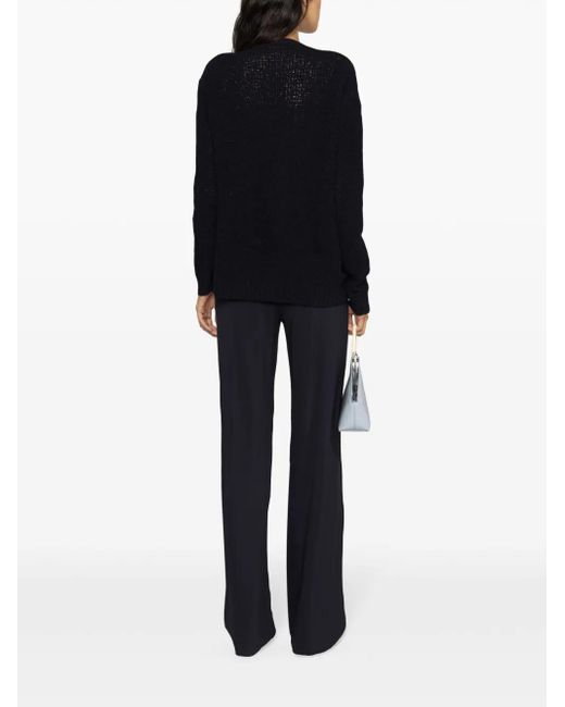 Fabiana Filippi Black Cardigan Aus Boucle-Strick