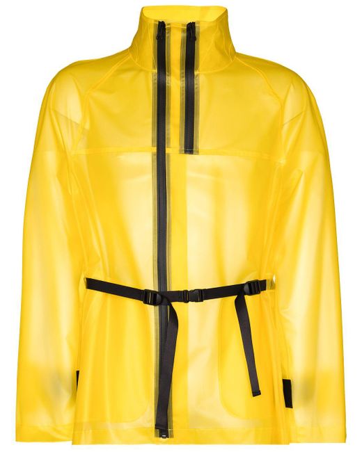 Helmut Lang Semi-transparente Tech Jacke in Yellow für Herren