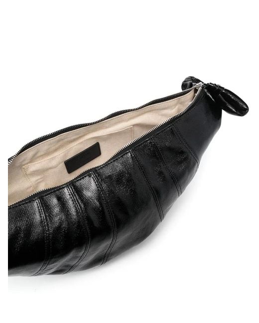 Lemaire Black Medium Croissant Shoulder Bag