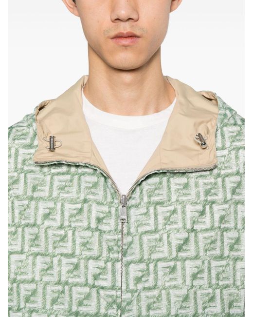 Fendi Green Reversible Jacket, for men