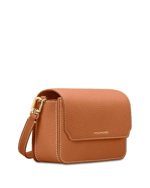 Mini Sac Porté Épaule En Cuir À Rabat Maison De Sabre en coloris Brown