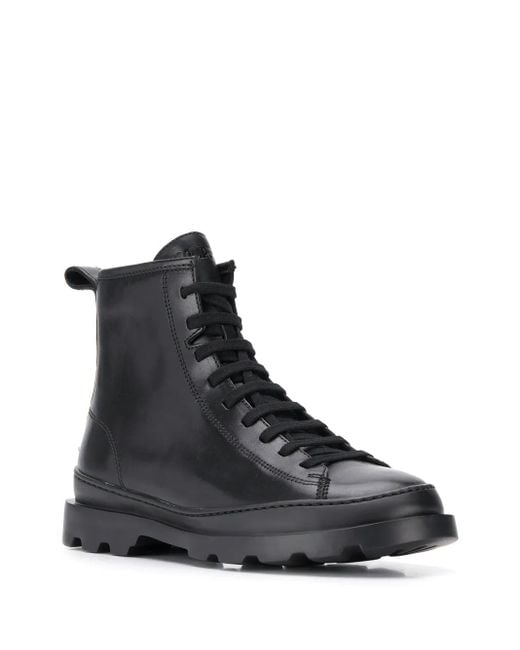 Camper Black Brutus Leather Boots