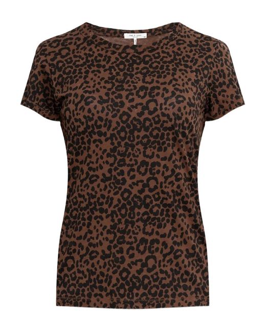 Rag & Bone Brown Animal-Print T-Shirt